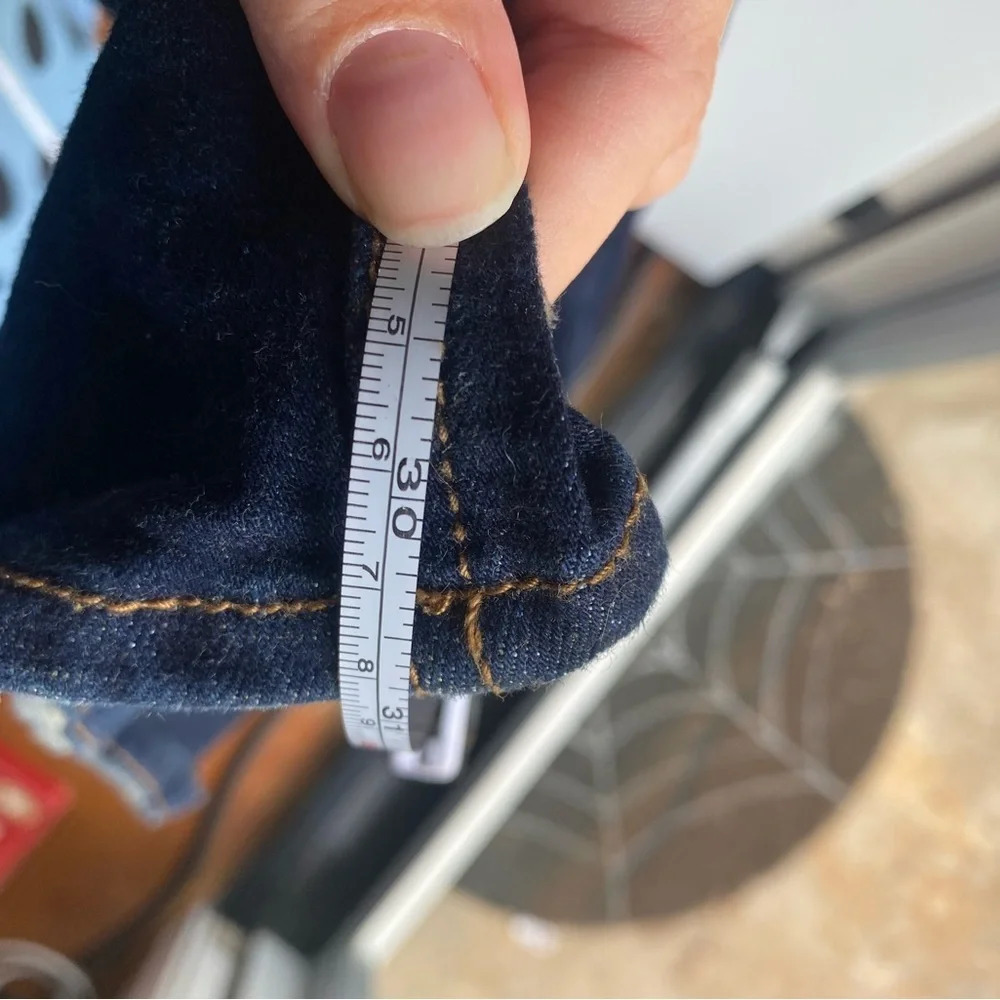 Eat 1946 Denim Jeans Size 32W Bootcut Dark Denim Classic Stretch Americana - Picture 4 of 6